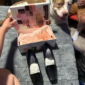 Bandolino Black Leather Loafers